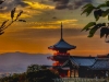 Kiyomizu-dera Temple Kyoto sunset