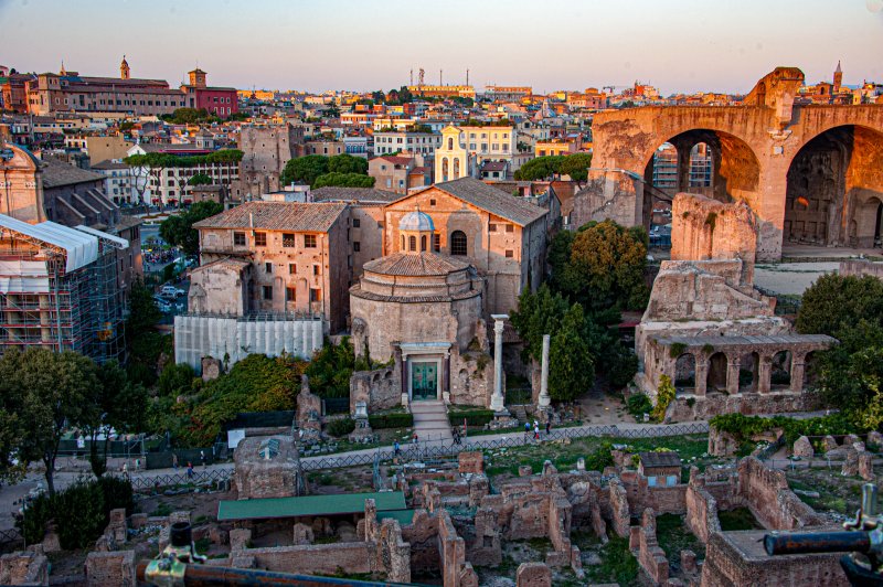 View of the Forum from-Palatine-Hill