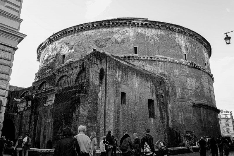 View of the Back of the Pantheon