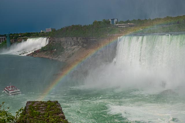 Niagara falls with rainbow